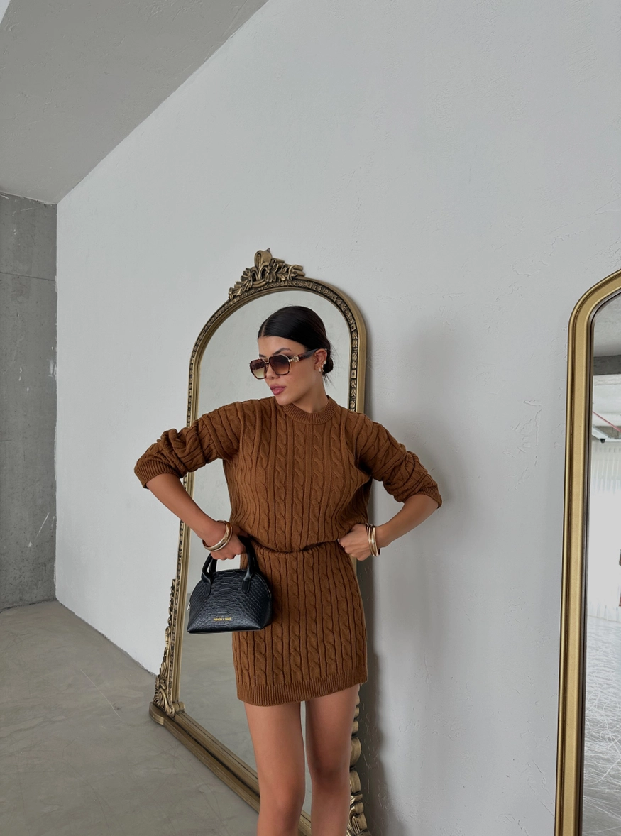 Sweater And Skirt Suit - Women Fashion Turkey