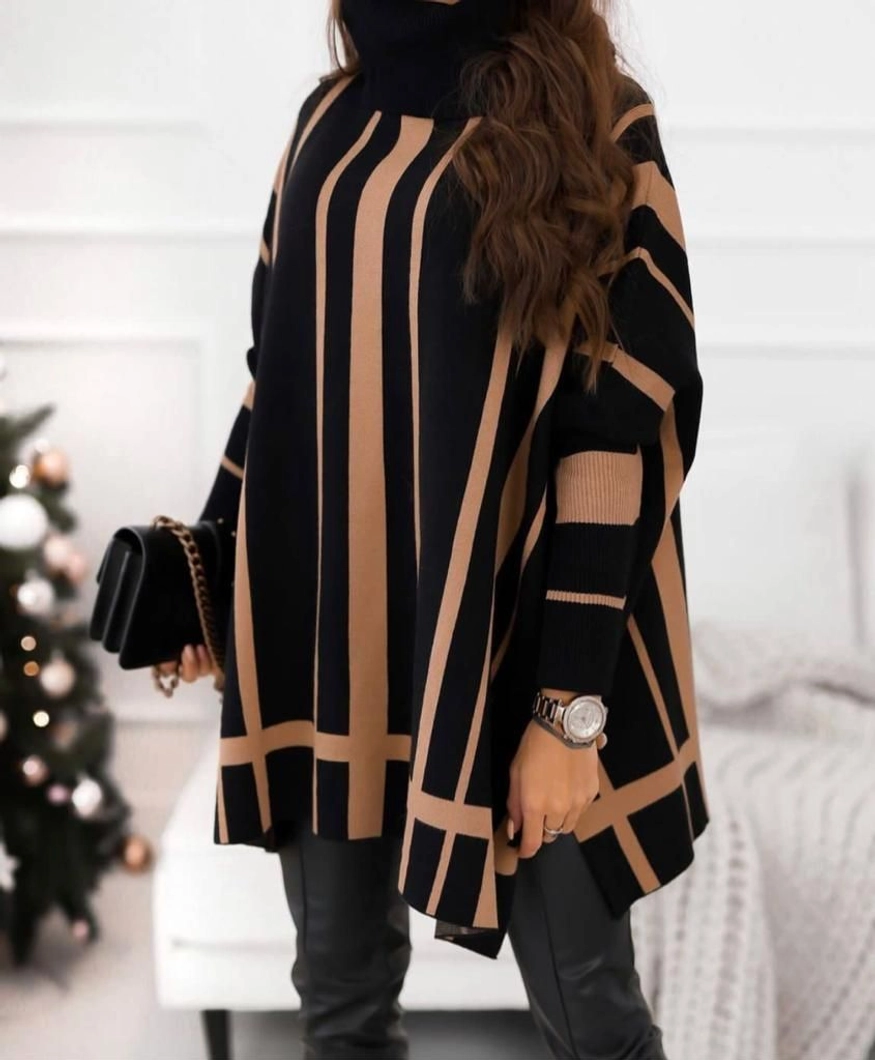 Knitwear Poncho Sweater - Women Fashion Turkey