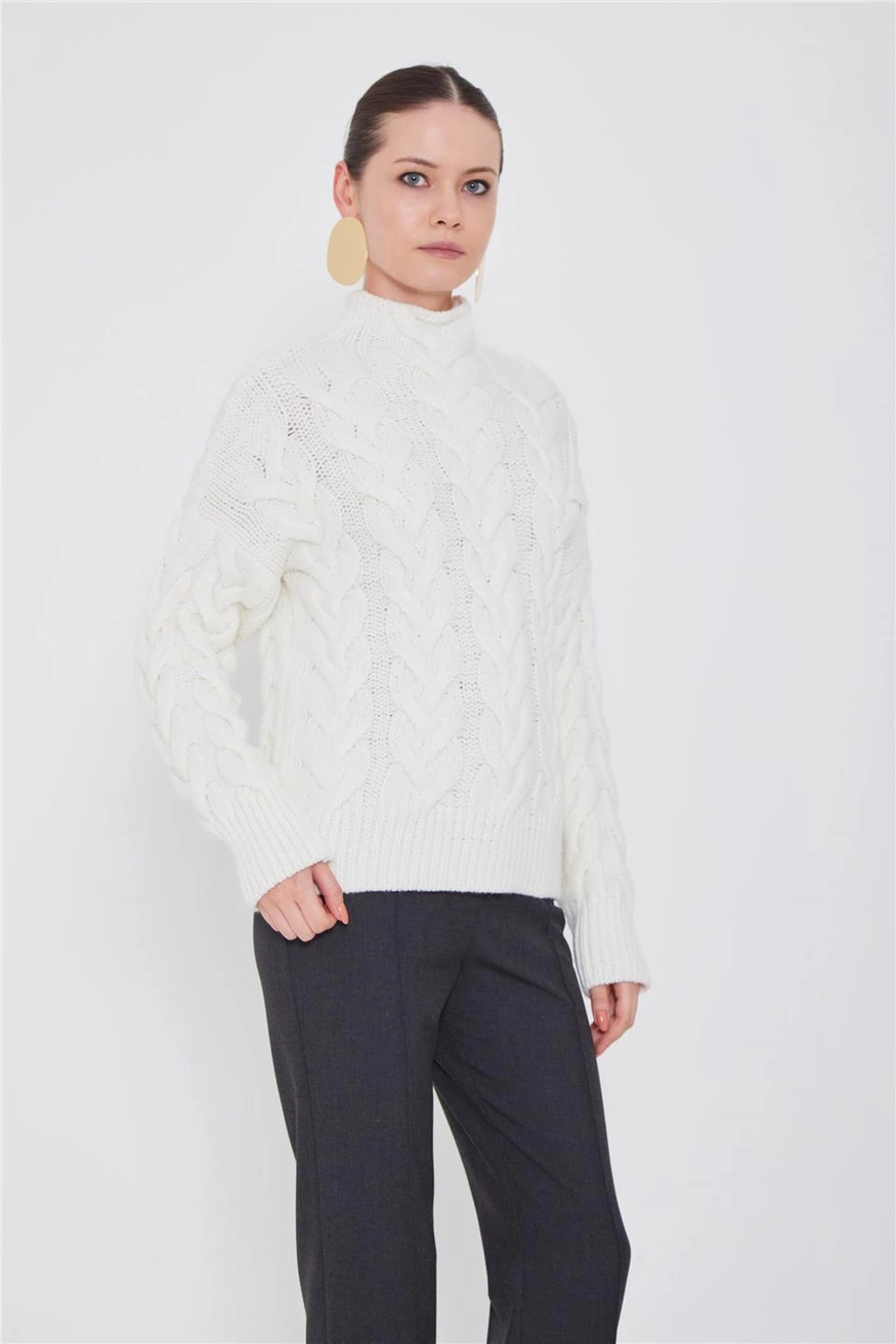 Turtle Neck Sweater - Women Fashion Turkey