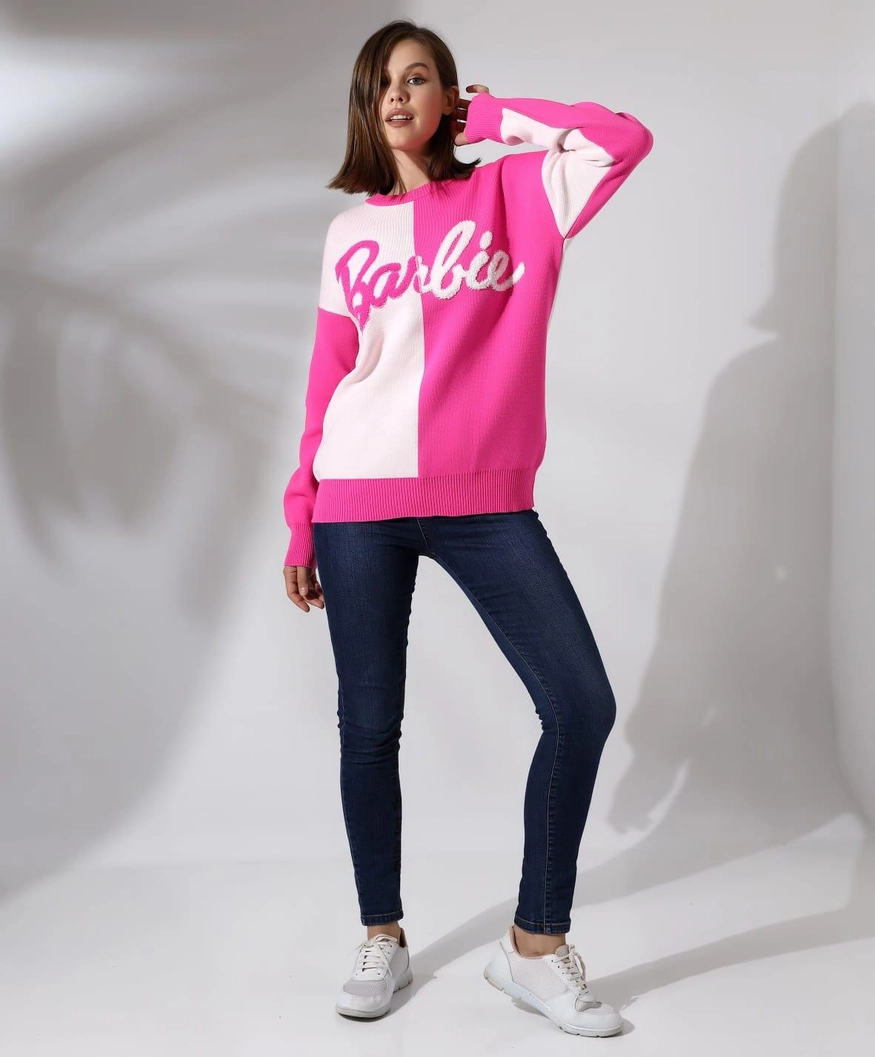 Barbie Knitwear Sweater - Women Fashion Turkey